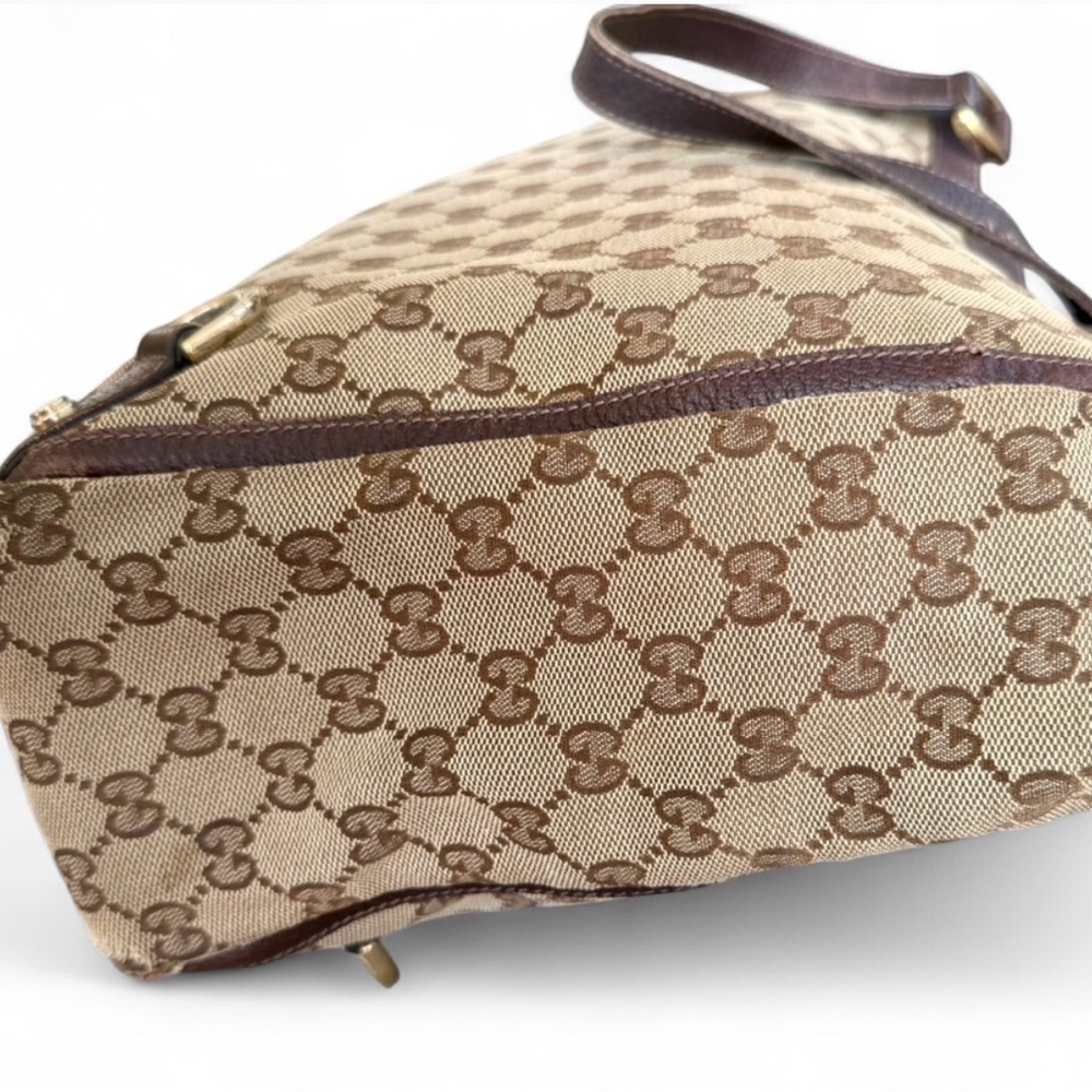 Gucci Abbey GG Canvas Monogram Tote Bag with COA - Picture 11 of 17
